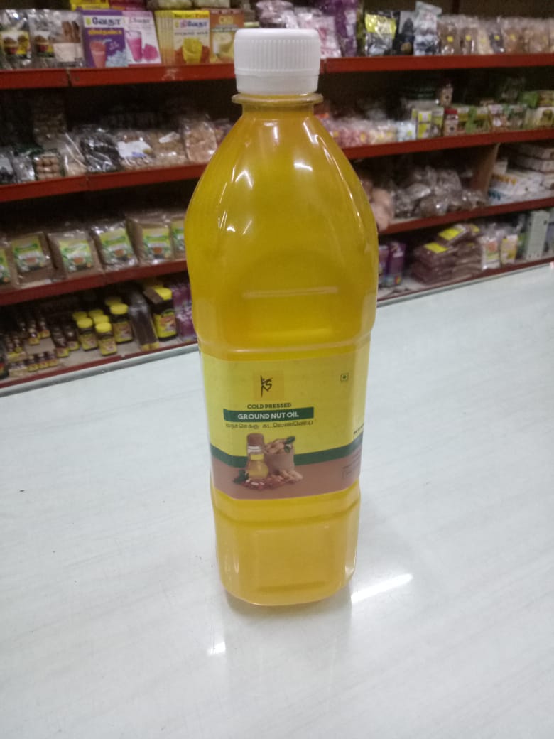 GROUND NUT OIL (COLD PRESSED) - 1 LTR
